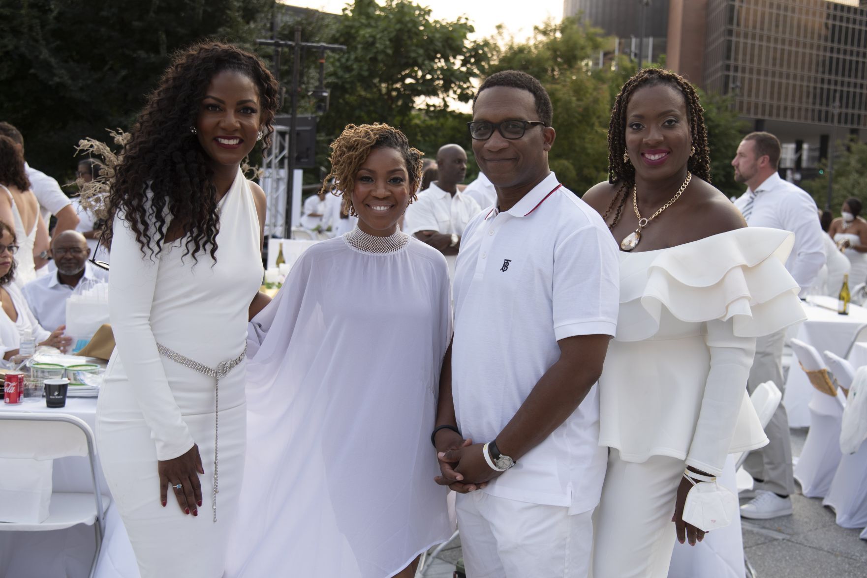 Mayor Tishaura O. Jones, Naretha Hopson, Herschell and Erica Randall